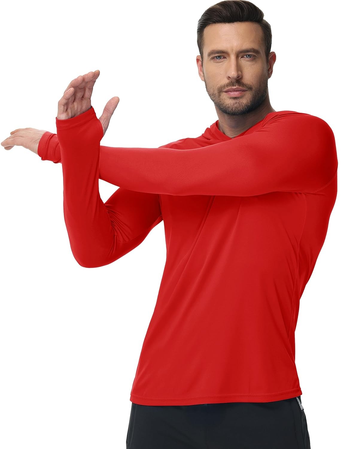 Men's UPF 50+ Lightweight Long Sleeve Hoodie Fishing Shirts gallery