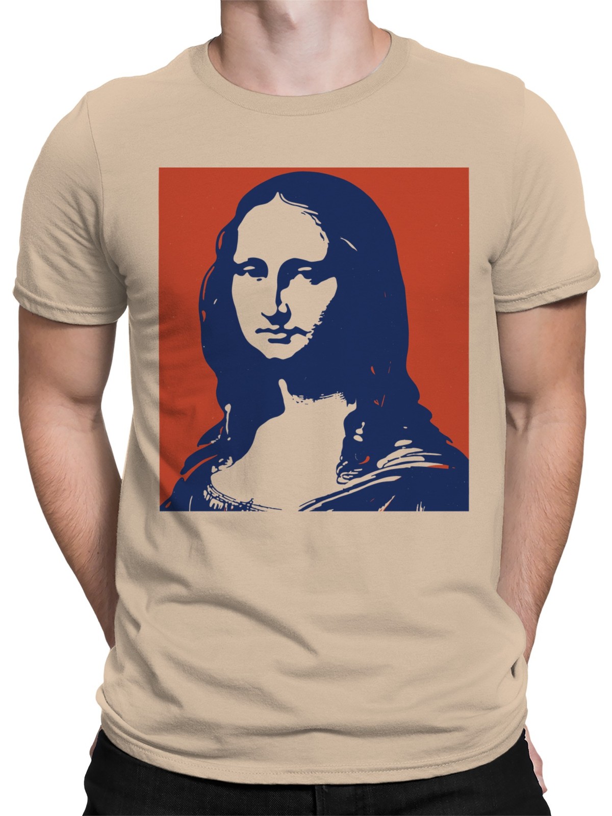 Pop Art Mona Lisa Silhouette Men's T-shirt gallery