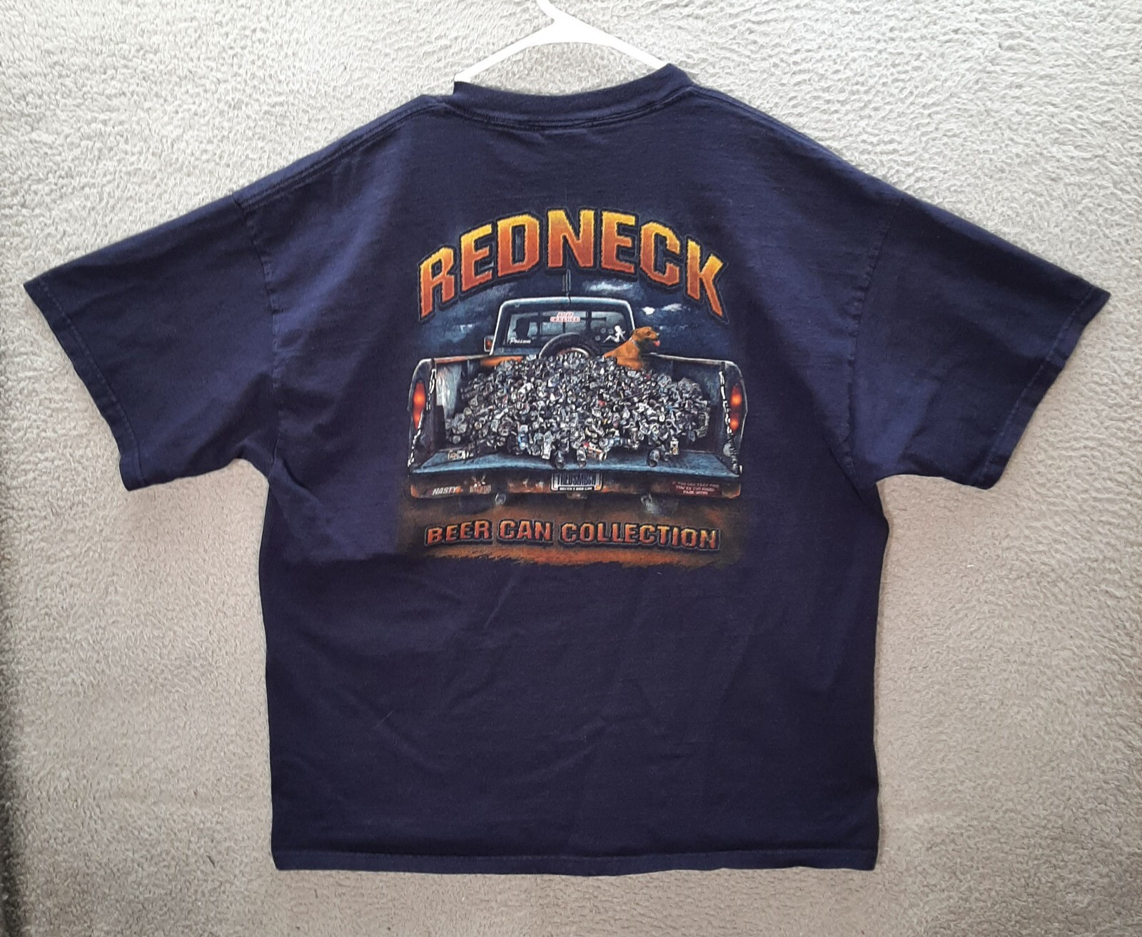 Vintage Delta Shirt Adult Extra Large Blue Redneck Sportsman Humor Outdoors Y2K
