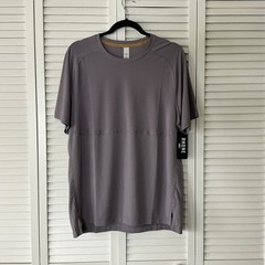 Rhône NWT Extra Mile Athletic Performance Tee M Sz M Gray Stone Gorpcore UPF 50+