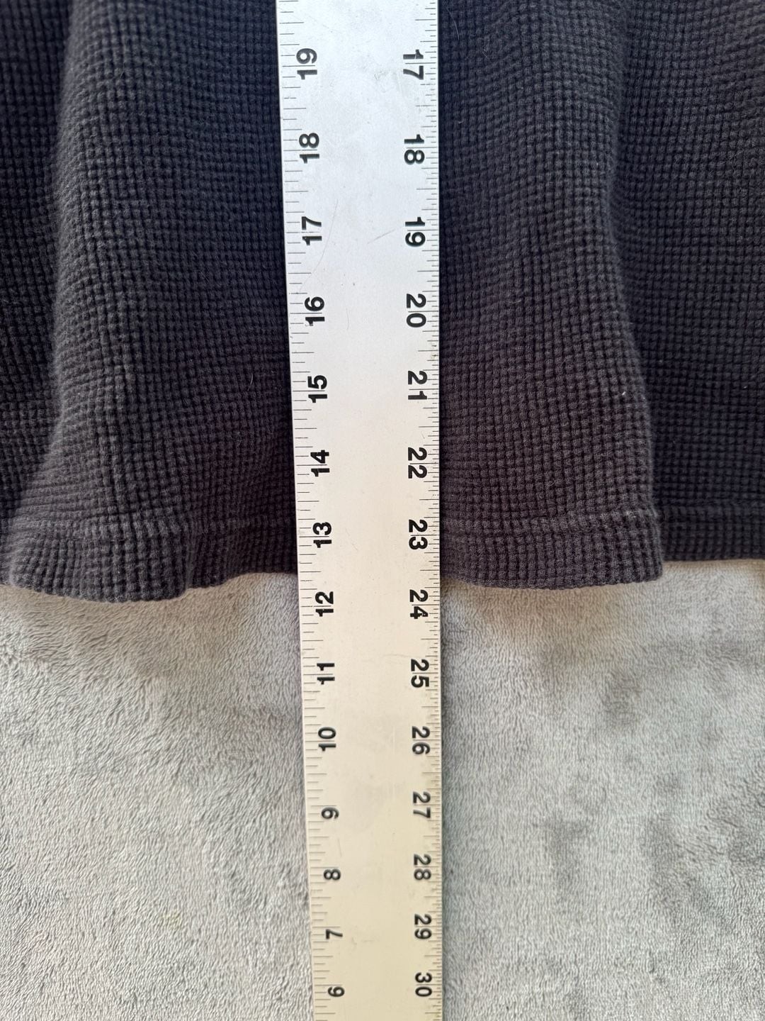 Harley-Davidson Men's Black Waffle Knit Thermal Henley Shirt gallery