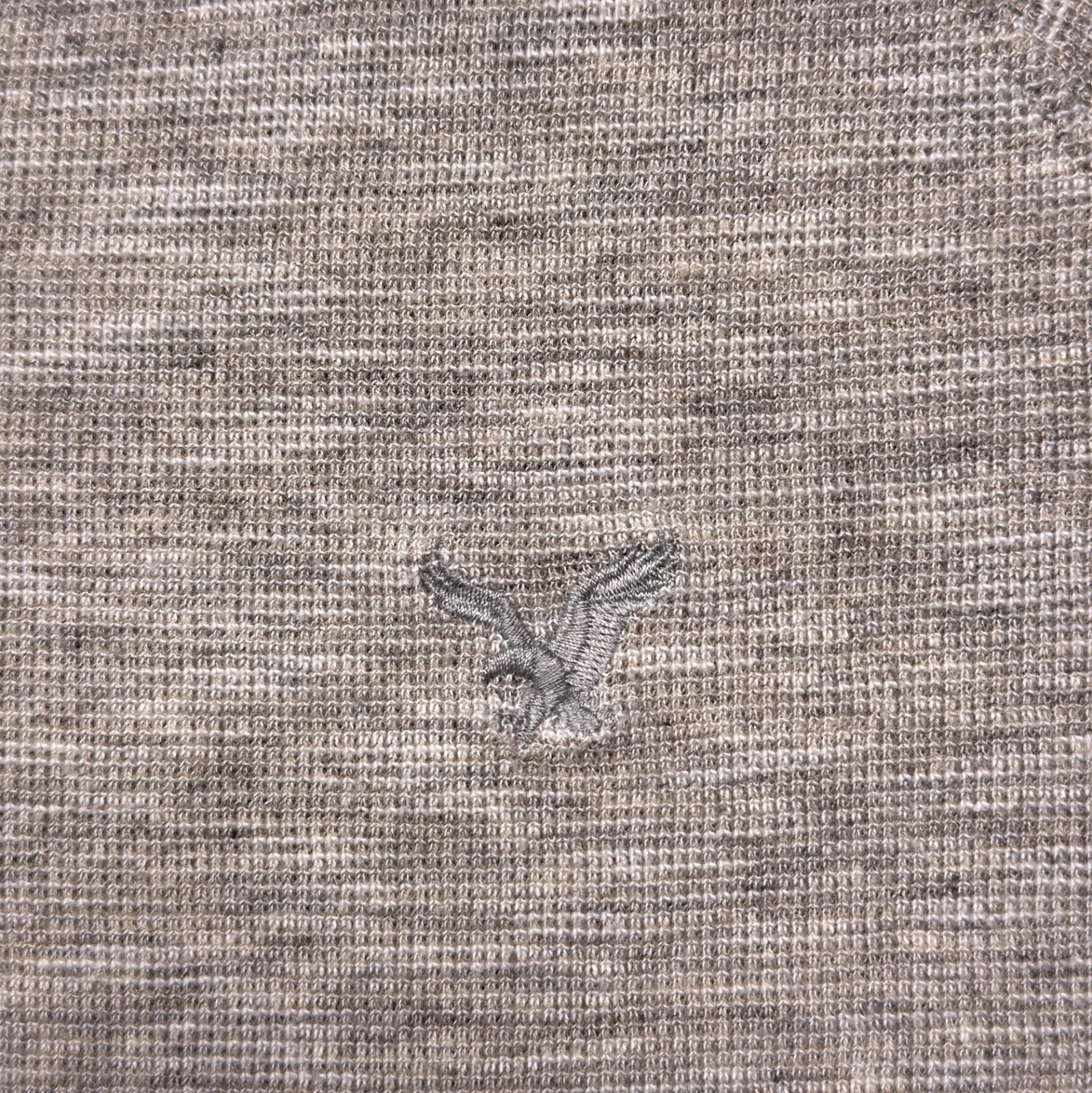 American Eagle Thermal Henley Shirt Mens Medium Gray Classic Fit Long Sleeve gallery