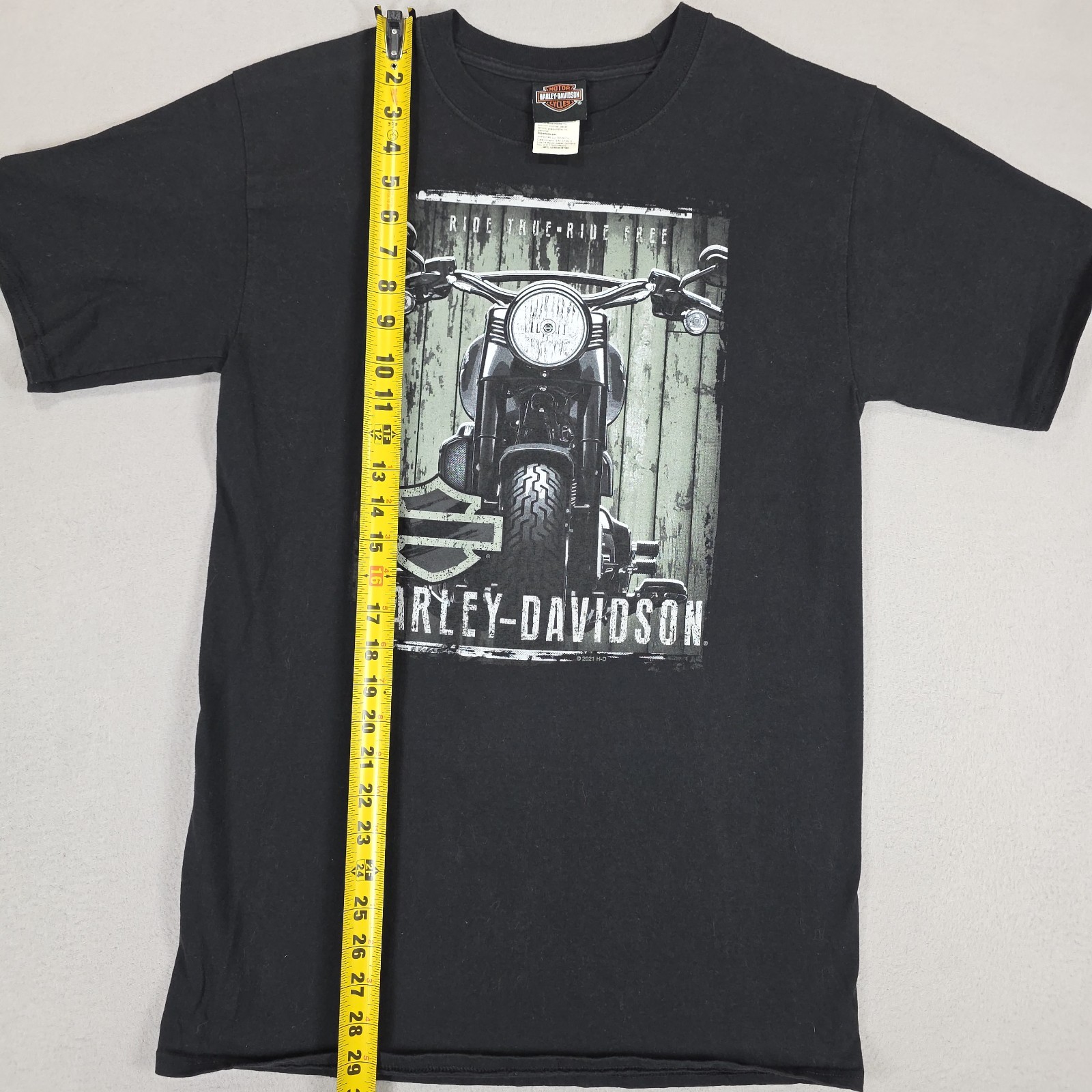 Harley Davidson Graphic T-Shirt Mens Medium Tall Black Antique Motorcycle Mexico gallery