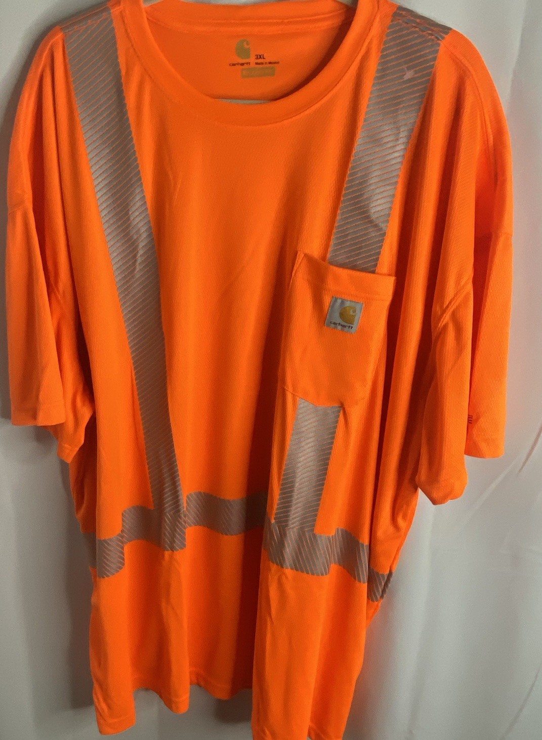 Carhartt Force T Shirt Mens 3XL Neon Orange NWOT High Visibility Reflective gallery