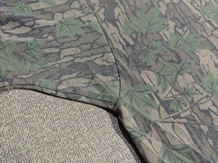 👀🔥Vtg 60s/70s Trebark Camo Crew Neck BIG COLLAR Thin T-Shirt Lg Single Stitch