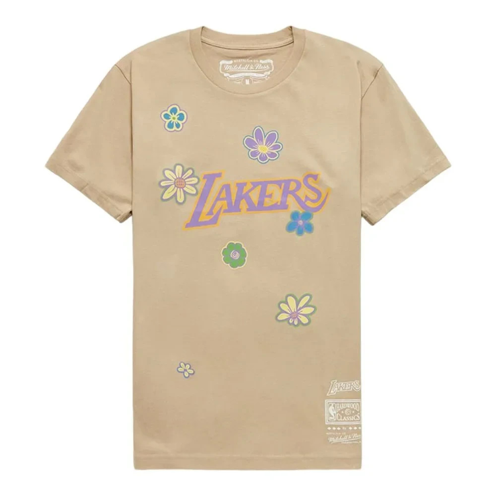 Mitchell & Ness Los Angeles Lakers Floral Short Sleeve T-Shirt Men’s Size Medium