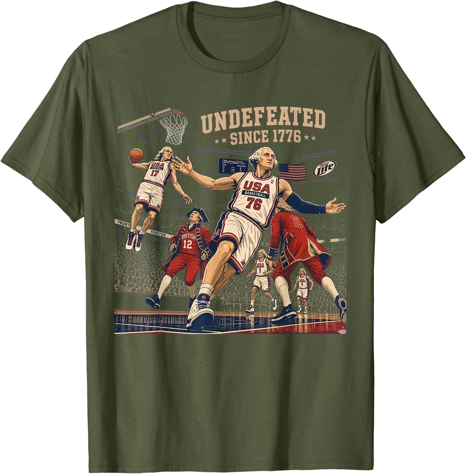 Undefeated Since 1776 America 4th of July Independence Day T-Shirt gallery