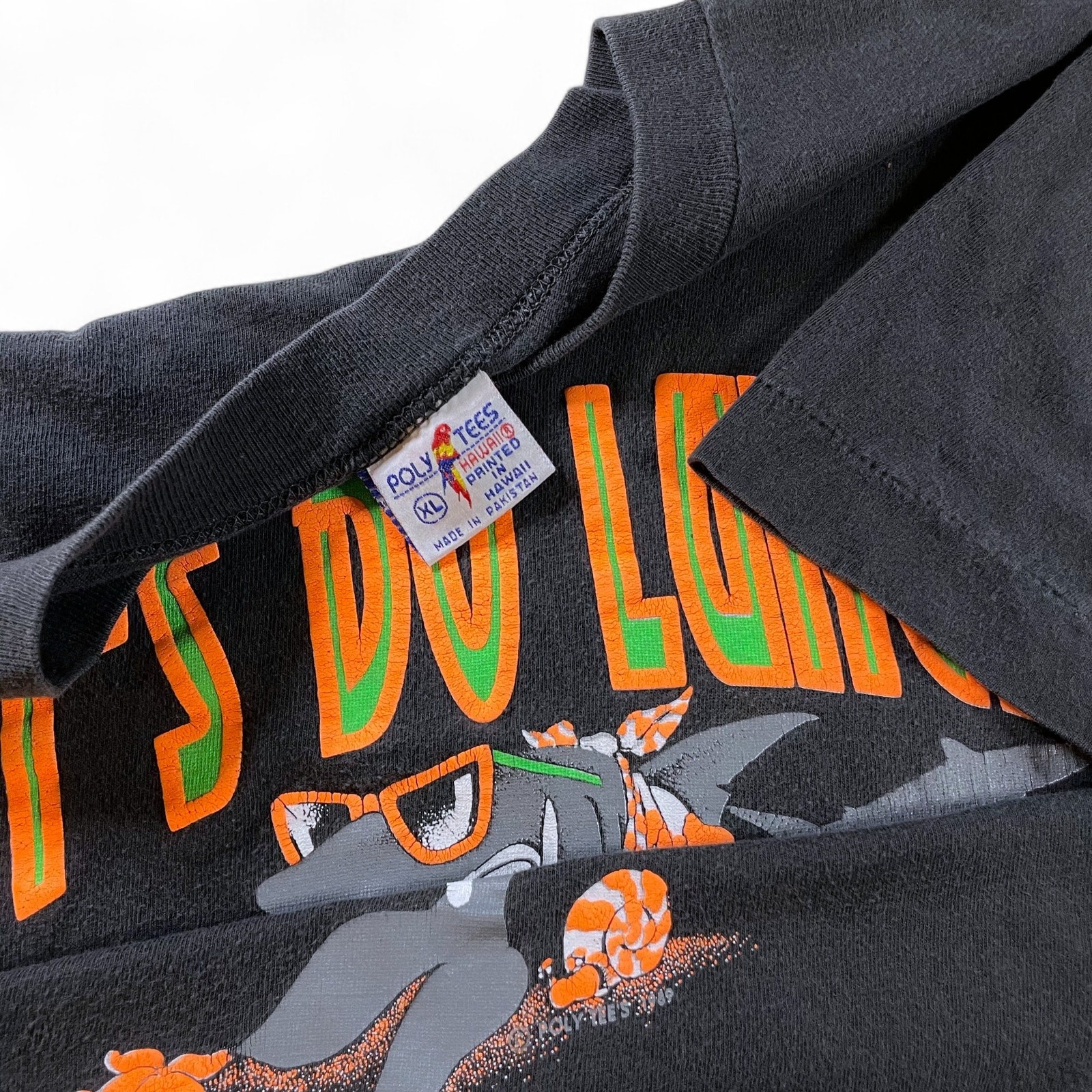 Vtg 80s Shark Lets Do Lunch Myrtle Beach Tee Neon Funny Sunglasses Single Stitch gallery