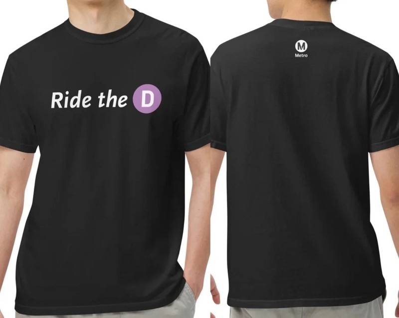 L.A. Metro’S D Line Ride The D T-Shirt