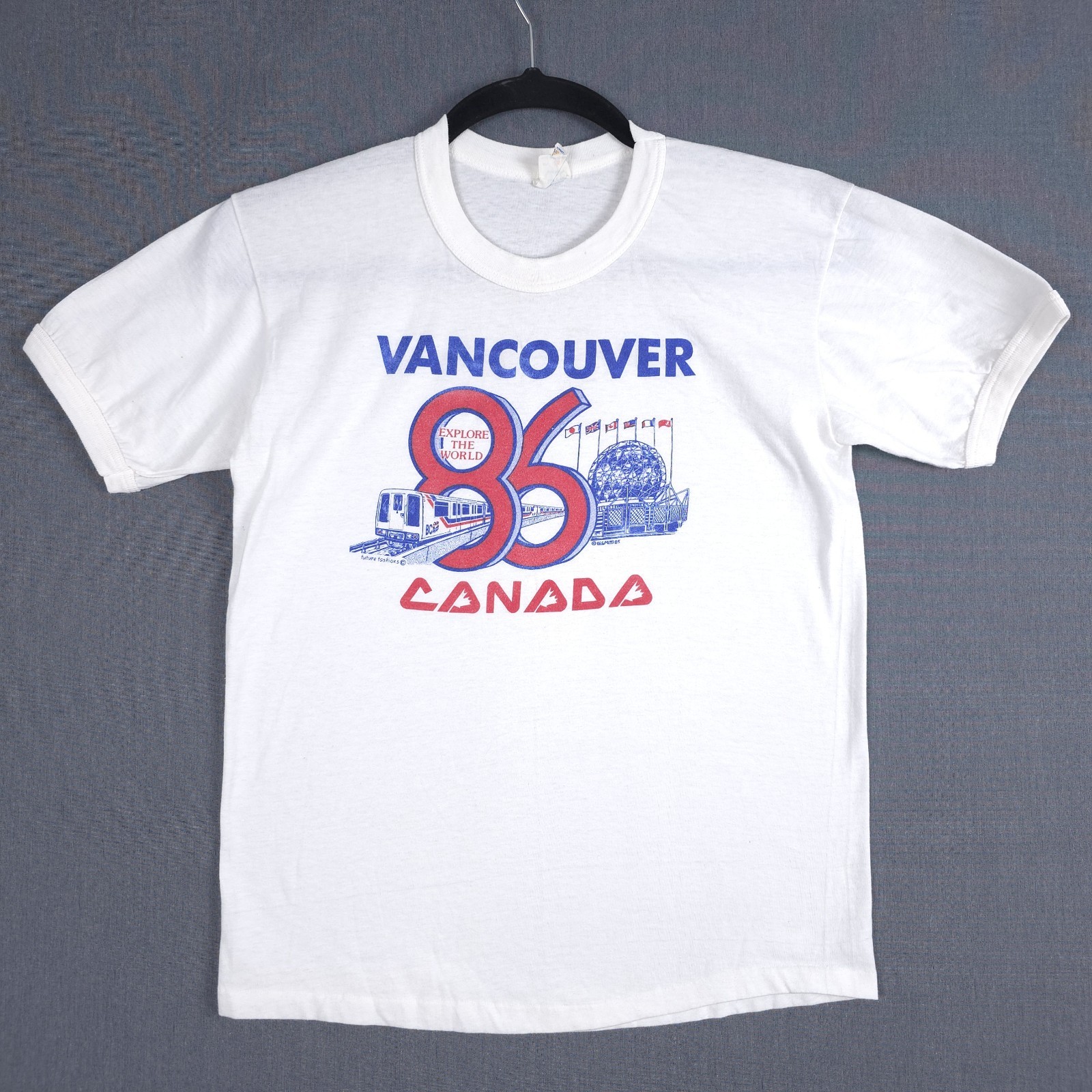 Vintage Expo 86 Vancouver Canada Shirt Size Large Future Fashions Lee Mar 1985 gallery