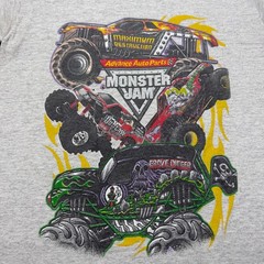 Vintage 90s Monster Jam Grave Digger Maximum Destruction T-Shirt USA – Medium