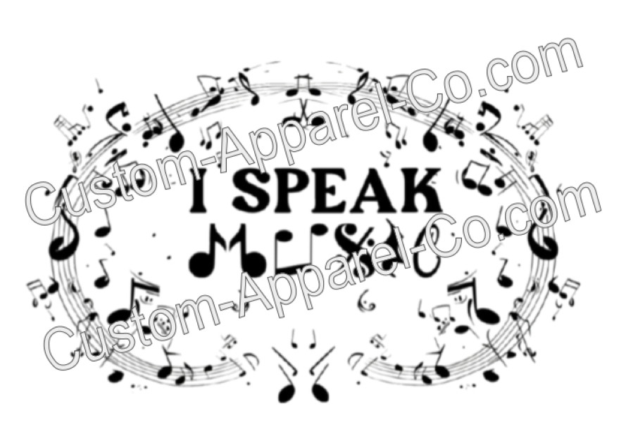 I Speak Music Tee - Choose Your Size & Color! gallery