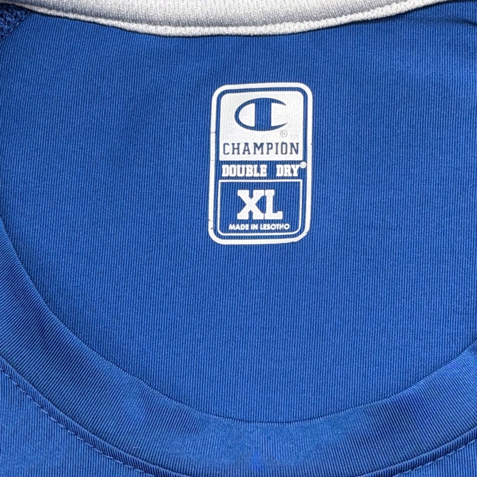 Champion Double Dry 516374 Mens XL Blue L/S Polyester/Spandex Performance Shirt gallery