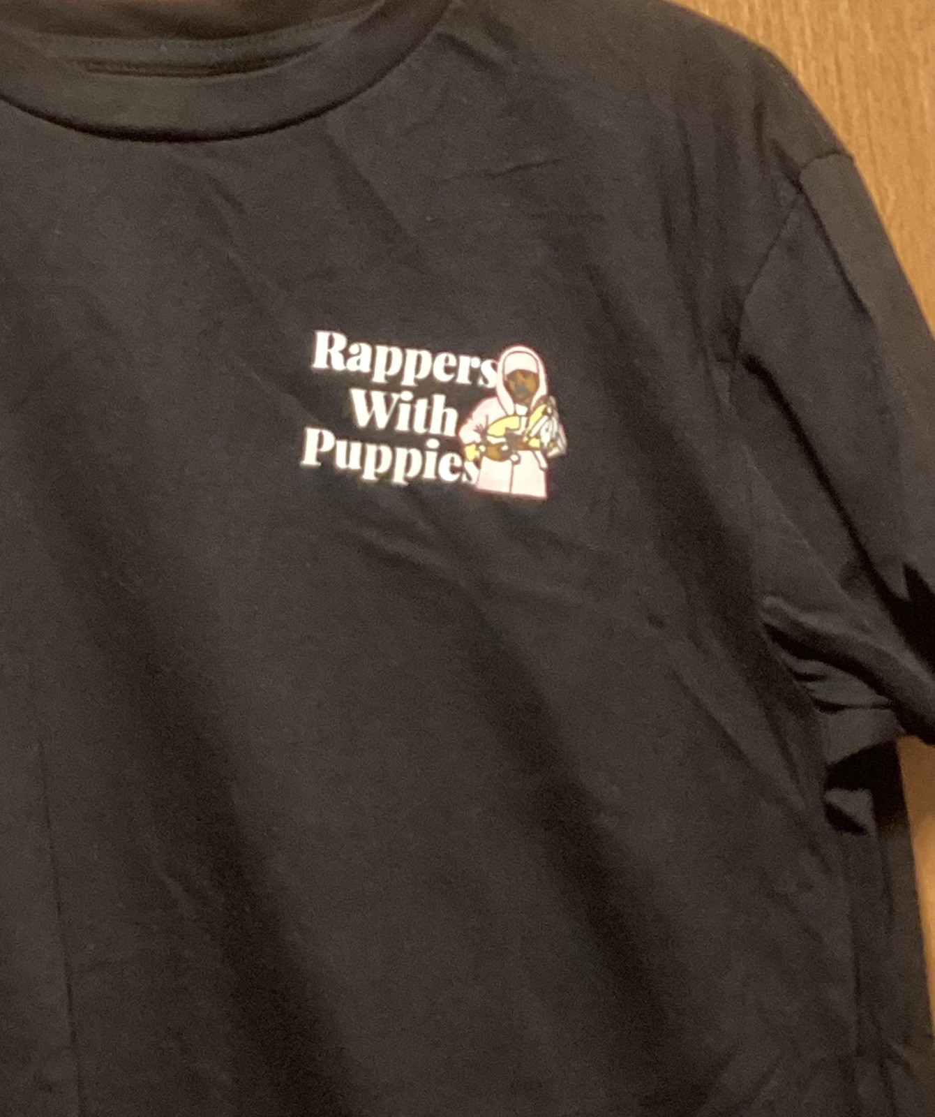 Rappers With Puppies Dog Limited Drake 21 Savage, Black T-Shirt, Mens Size M gallery