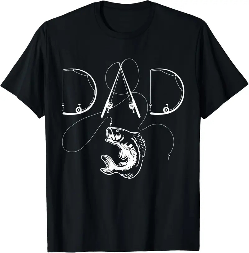 Funny Fisherman Dad Fishing T-Shirt Happy Fathers Day Daddy Gift Graphic Tee gallery
