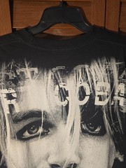 BOOTLEG 90s Kurt Cobain Nirvana All Over Print Memorial T-shirt Size XL