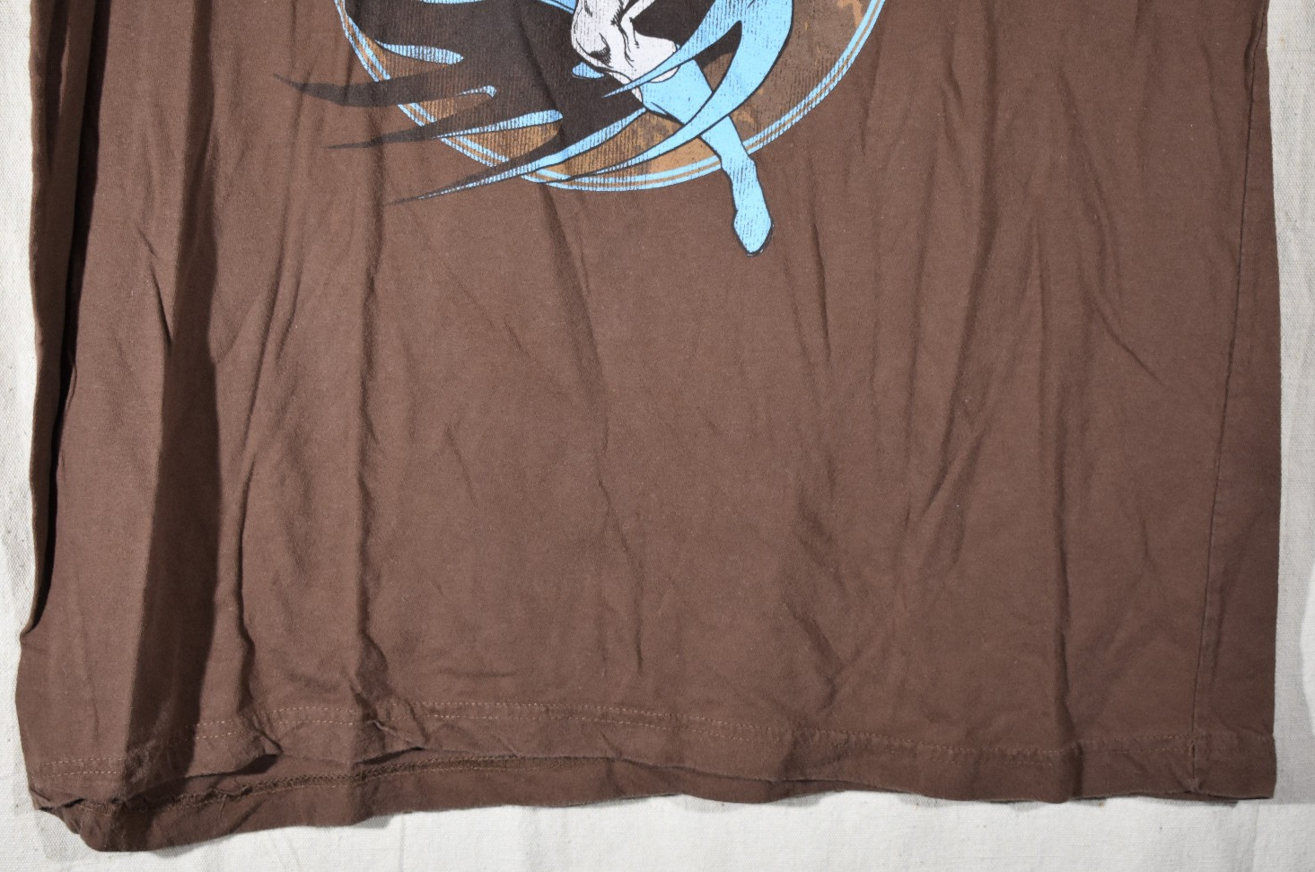 Vintage Batman Men's T-Shirt Brown DC Comics - Blue/Gray Batman - Size XL XLarge gallery