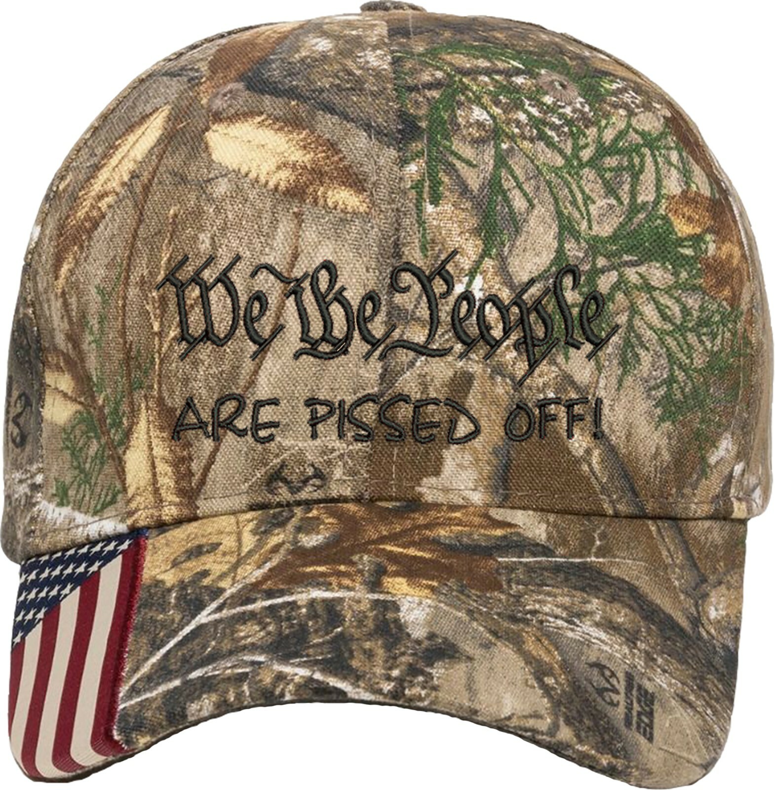 We the people are pissed off Embroidered Camo Structured One Size Fits All Hat gallery
