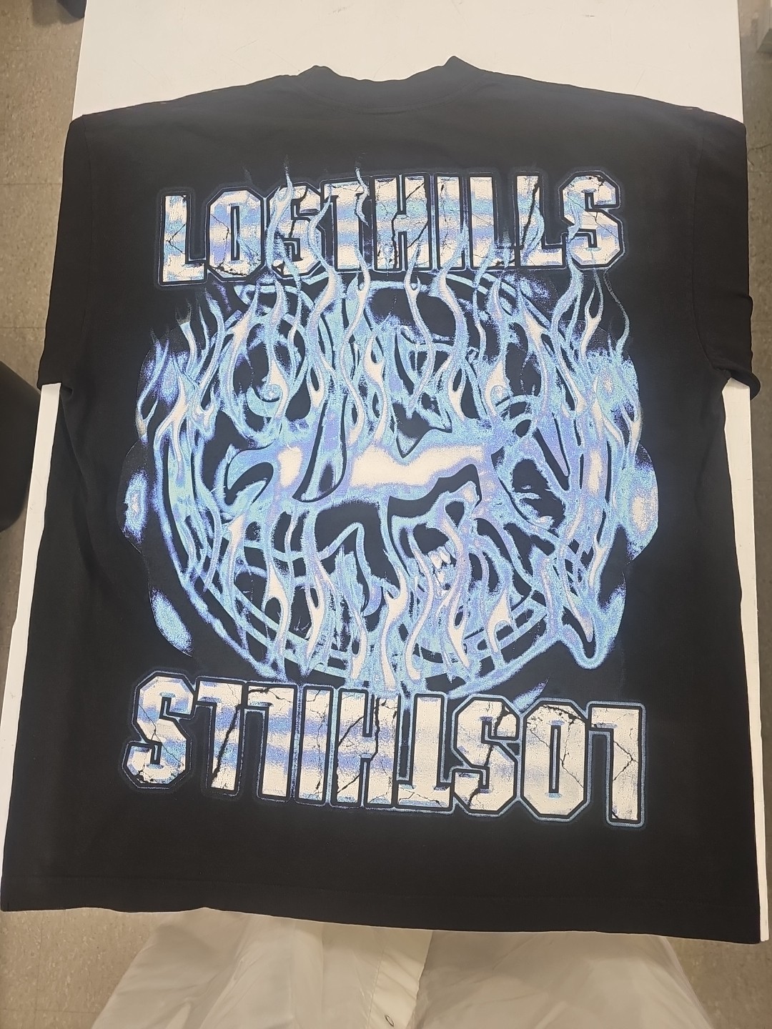 LOST HILLS LOGO FRONT AND MIRROR STYLE LGO BACK BLACK MEN'S LG (OS) FIRE 🔥 🔥 gallery