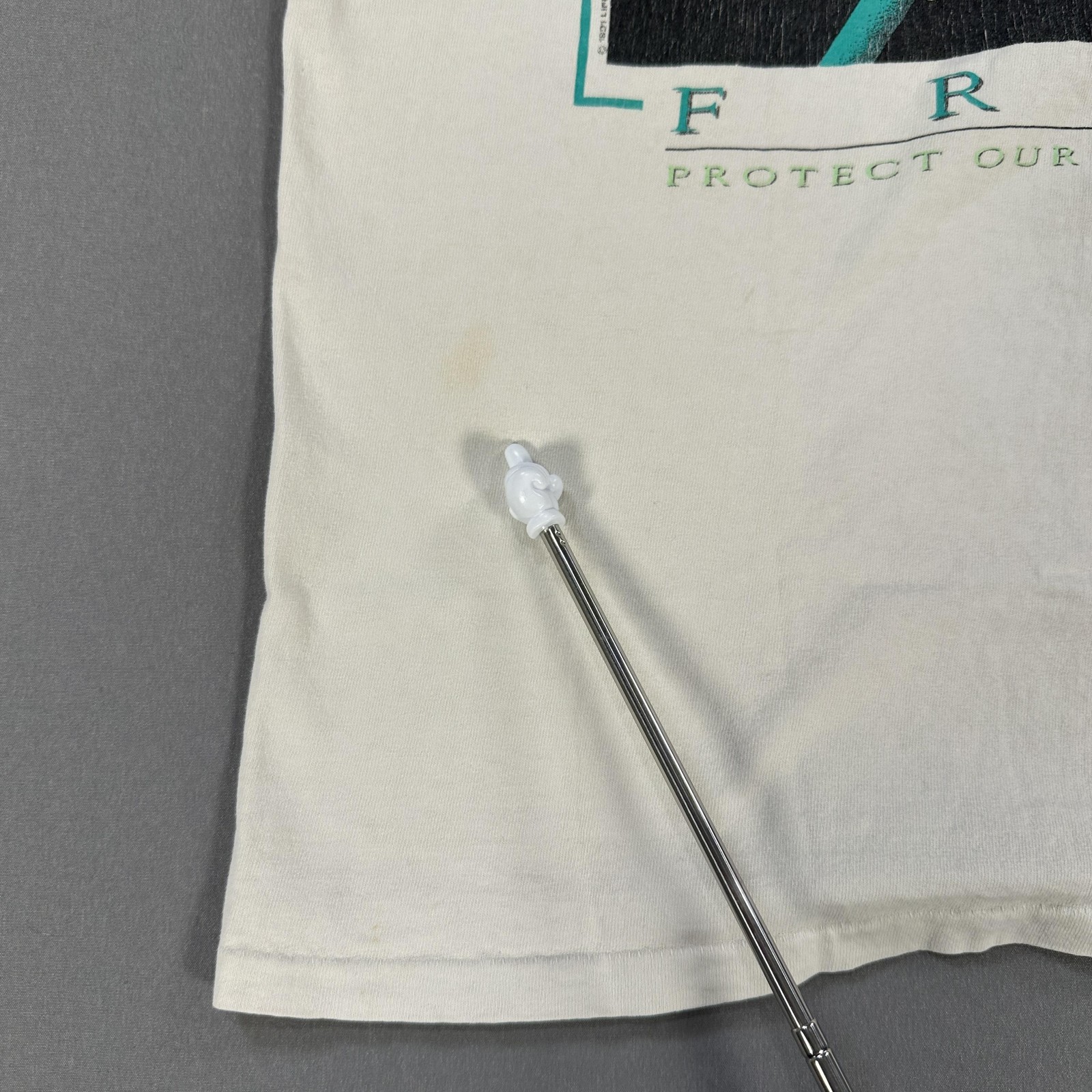 Vintage Oneita Lifeforms Tree Frog Shirt Mens Medium White Rainforest 1990s gallery