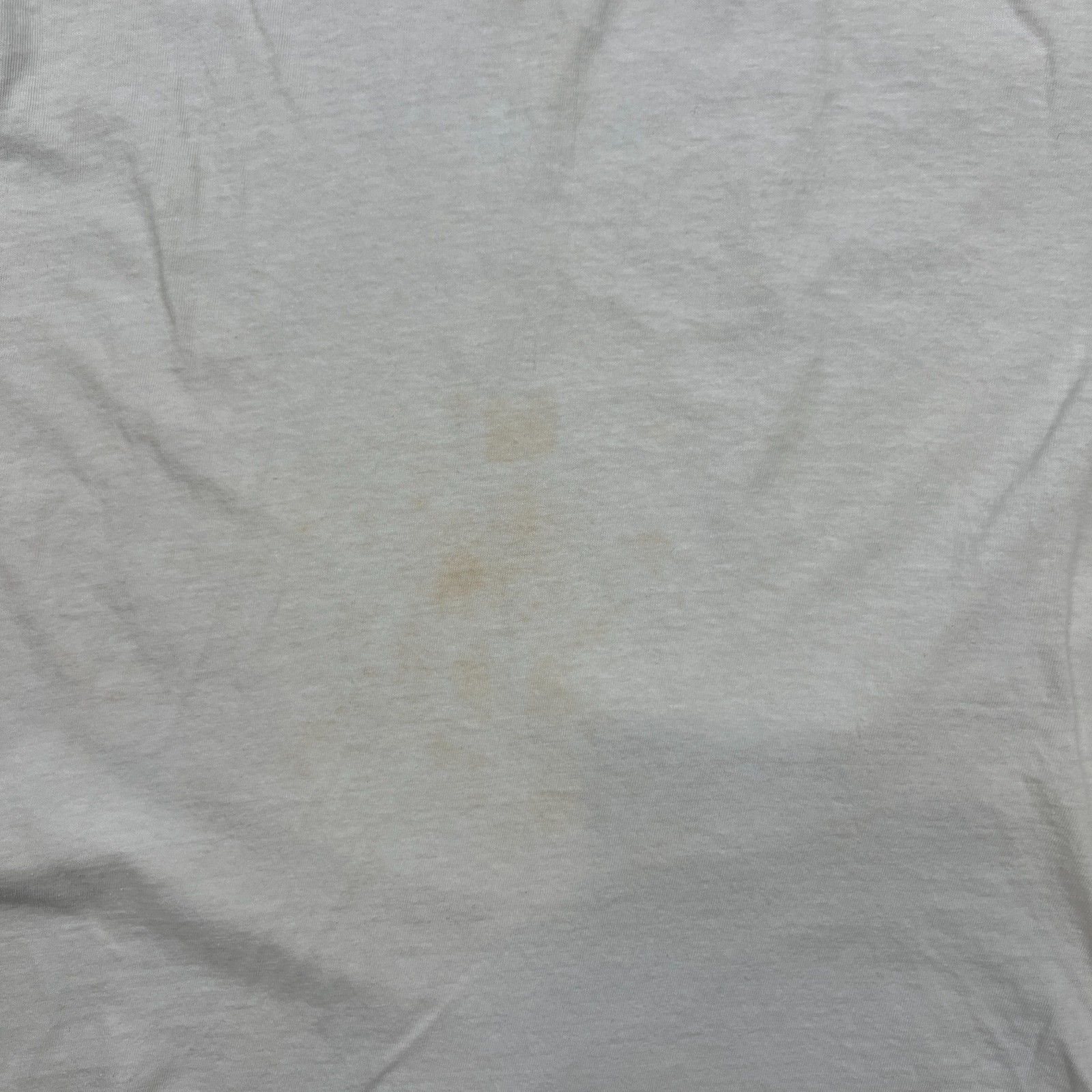 Vintage 80s Blank T Shirt Mens Medium White Single Stitch Basic Short Sleeve Tee gallery