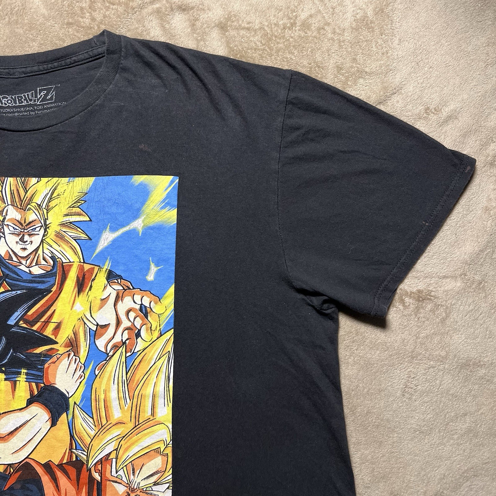 Dragon Ball Z Goku Super Saiyan 3 T Shirt Mens XL Black DBZ SS3 Anime Graphic gallery