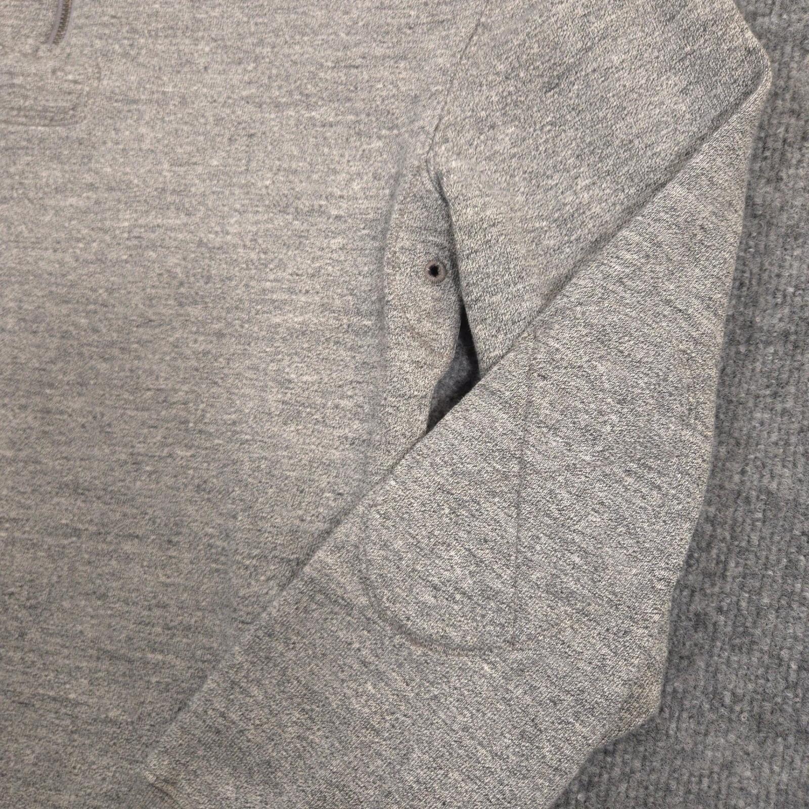 J Crew Half Zip Rugby Shirt Mens XS Gray Oarsman 11oz Cotton Jersey Tennis Tail gallery