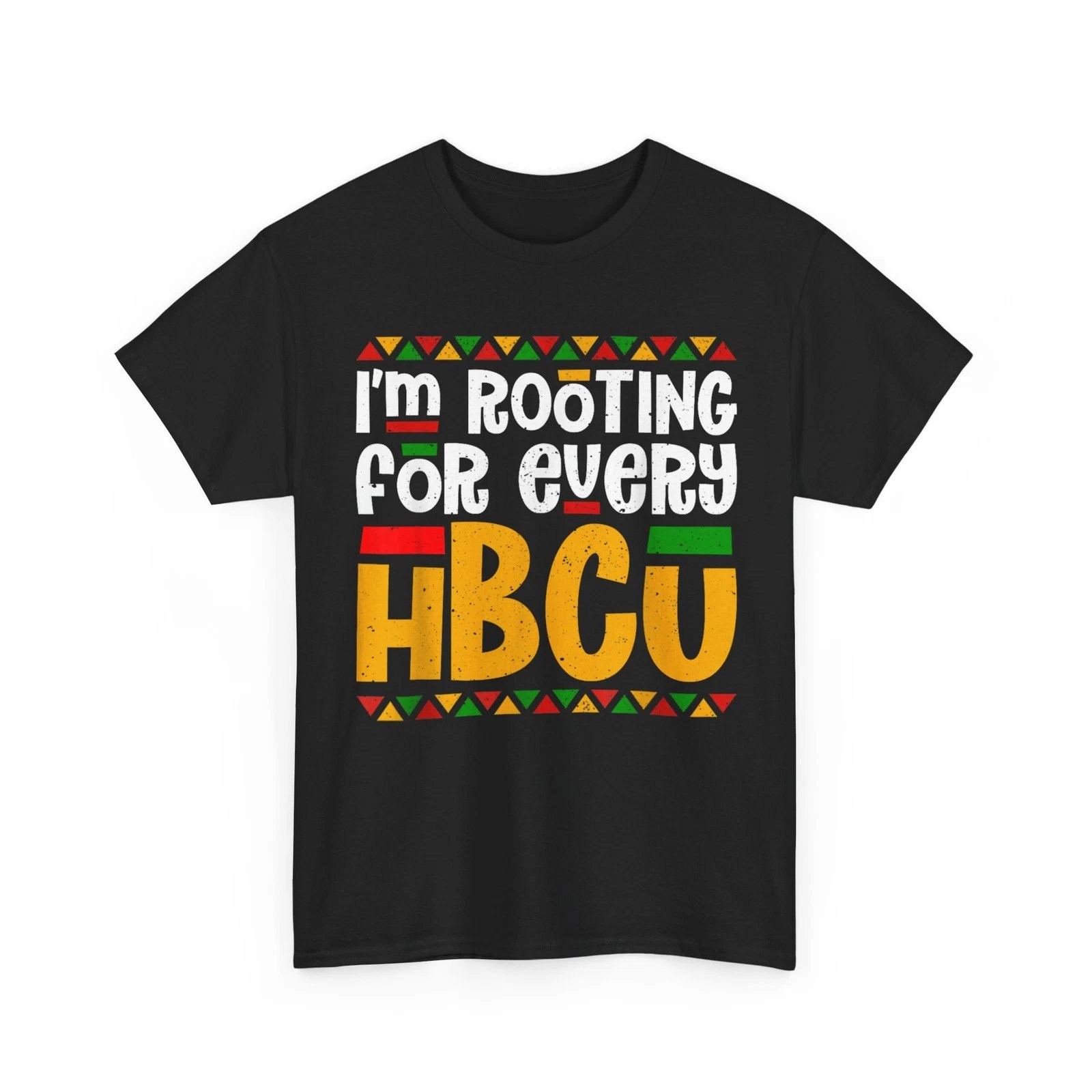 HBCU Rooting For Every Historical Black College Graphic Tee Mens Cotton
