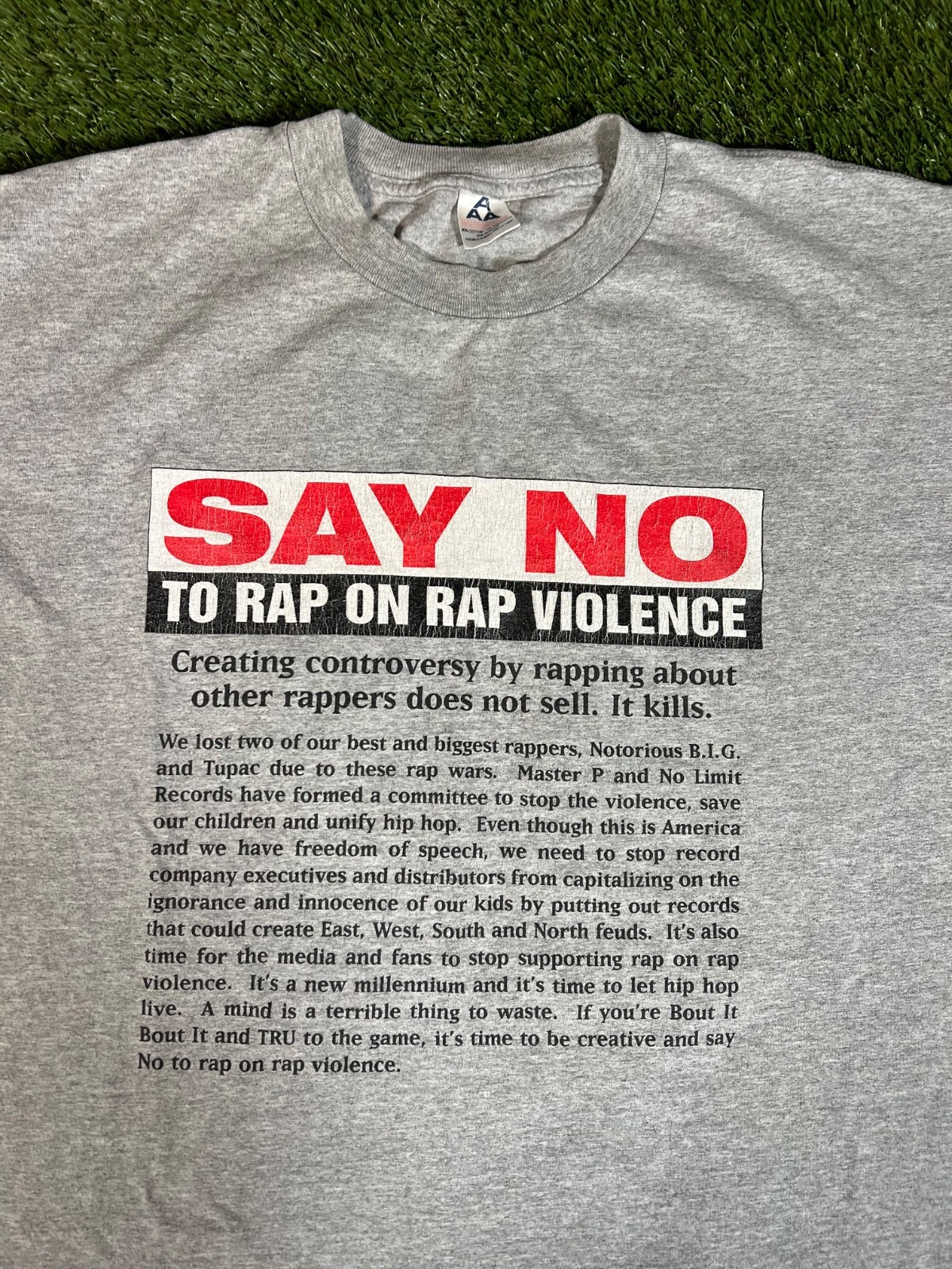 Vintage Y2K No Limit Records "Stop the Violence" Rap Beef Tee Hip Hop Shirt gallery