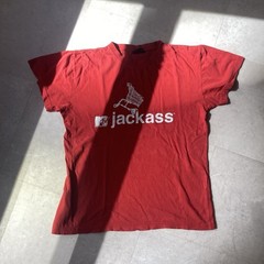 vintage 00s y2k jackass johnny knoxville mtv movie tee size medium
