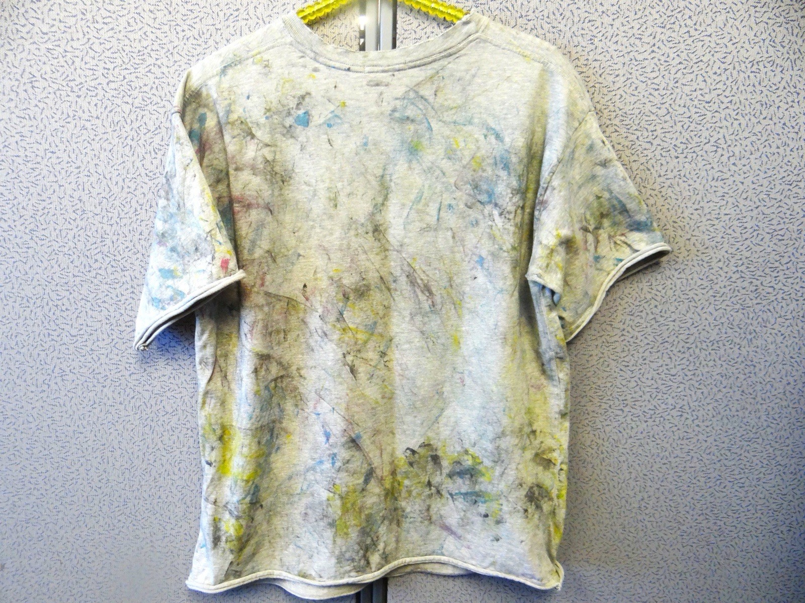 Buddhist Punk Distressed Gray/multi Color T-shirt gallery