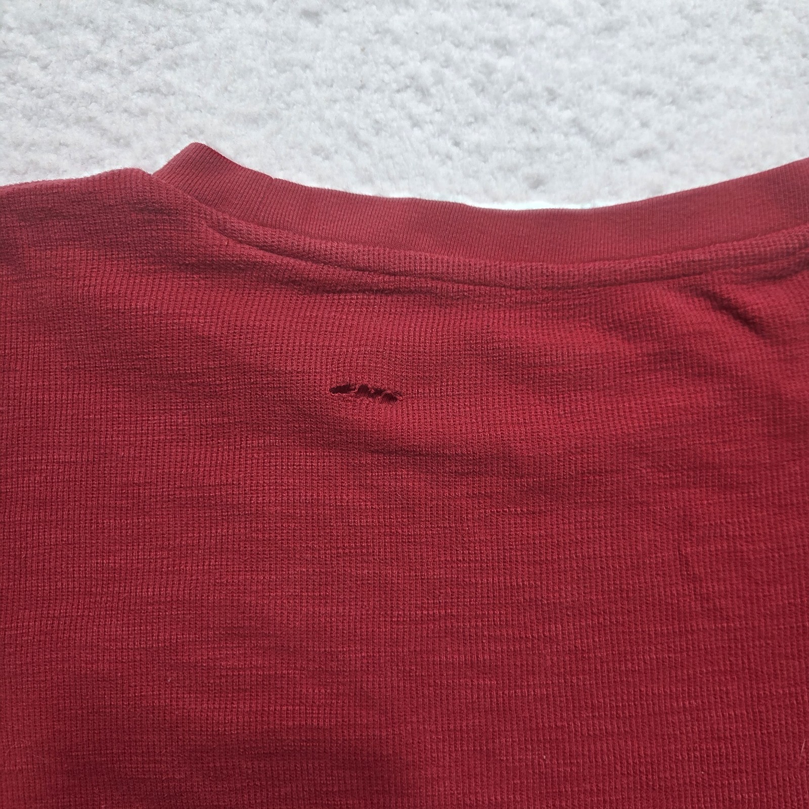 Y2K Aeropostale Mens XL Red Embroidered Letters Thermal Long Sleeve Shirt Preppy gallery
