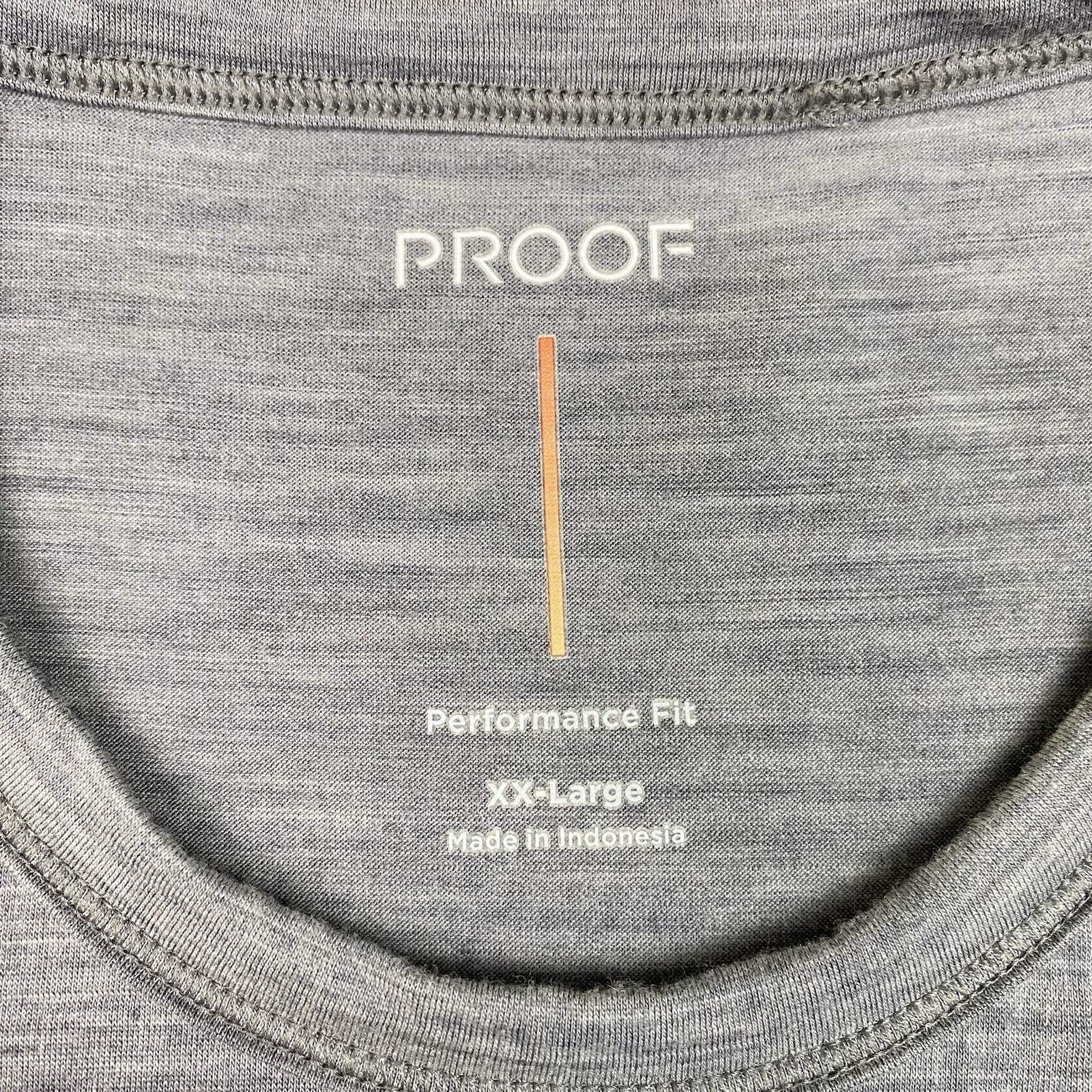 PROOF Merino Wool T Shirt Men's Size XXL Gray Short Sleeve Crewneck Breathable gallery