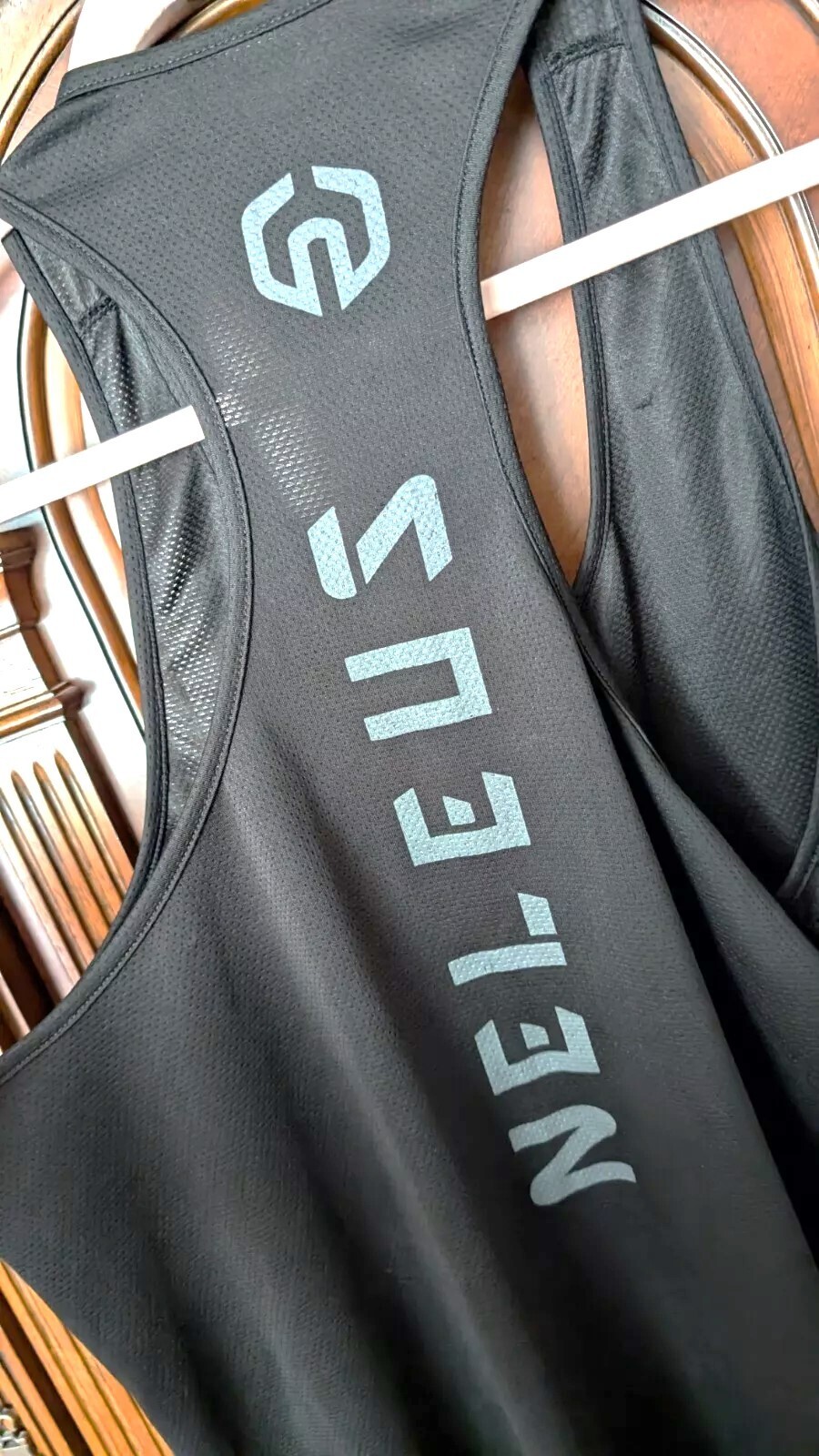 NELEUS 'Dry Fit Logo Muscle' Mesh Tank Top Men's M Gym Workout Exercise Blk NEW! gallery