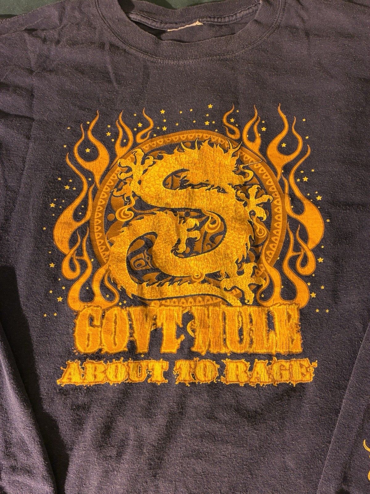 GOVT MULE - About to Rage T Shirt Long Sleeve Size Large 2 Sided Black gallery