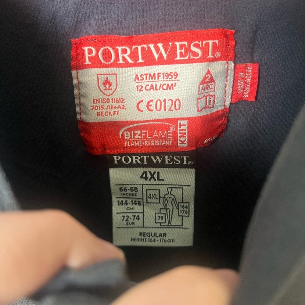 Portwest FR Flame Resistant Men 4XL long sleeve work shirt gallery