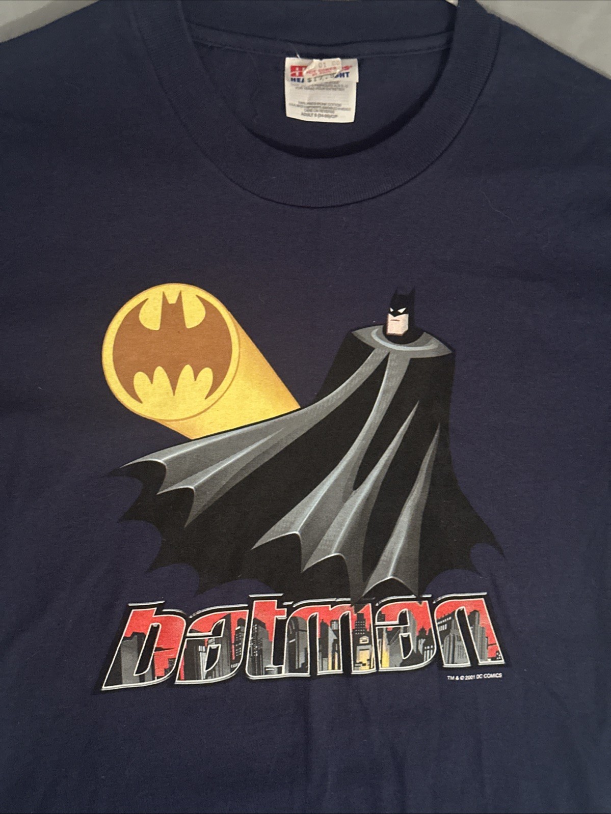 *DEADSTOCK* 2001 Vintage Batman Shirt DC Comics Adult Small gallery