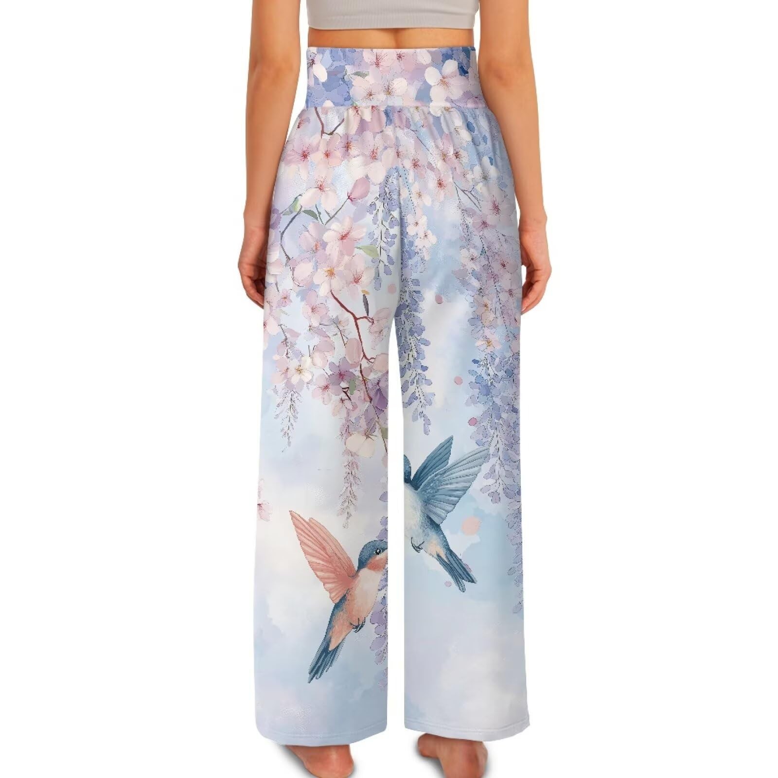 Womens Wide Leg Palazzo Lounge Pants Comfy Yoga High Waisted Sweatpant gallery