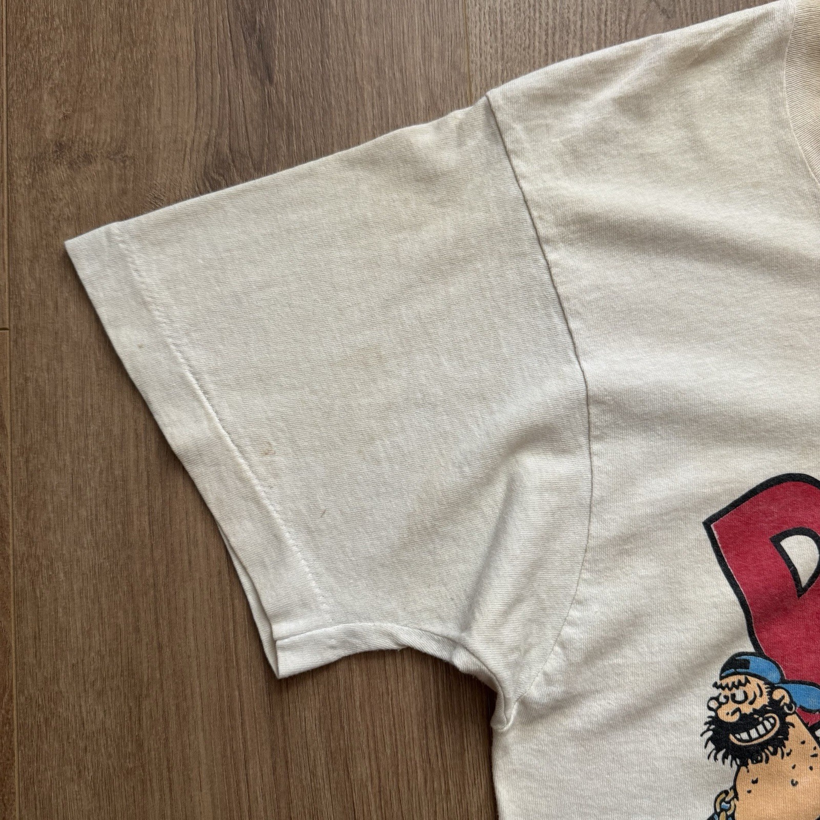 Vintage 80s 90s Popeye Cartoon T Shirt Size L Distressed Single Stitch Graphic gallery