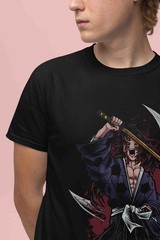 Demon Slayer Shirt Kokushibo Upper Moon 1 T-Shirt Tanjiro KNY Anime Muzan Tee