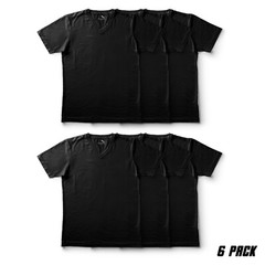 Sada T-Shirts 6 Pack Plain V Neck T Shirts for Men Sizes S-6XL