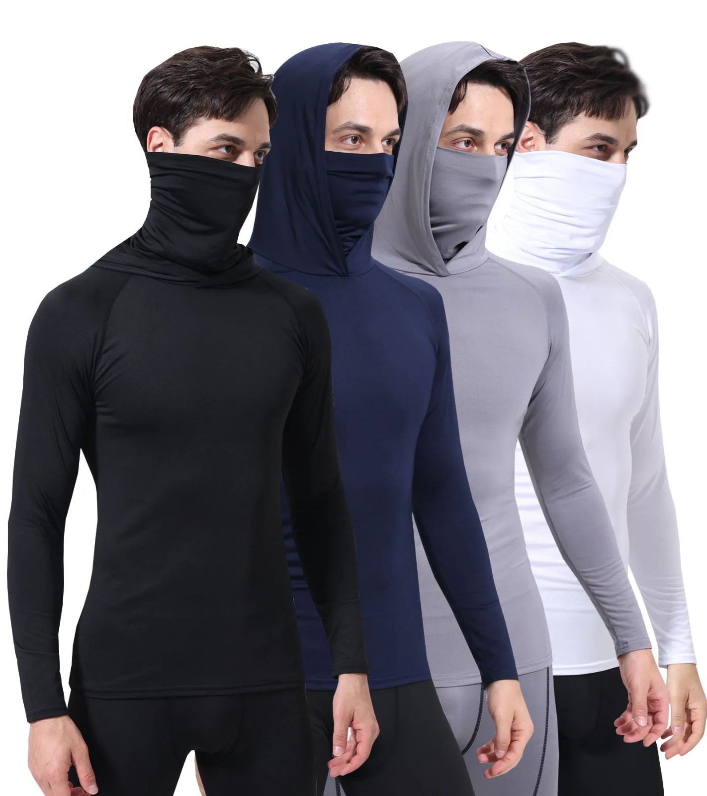 Performance Hoodie Long Sleeve T-Shirts, UPF 50+ Sun Protection Hooded Unisex gallery