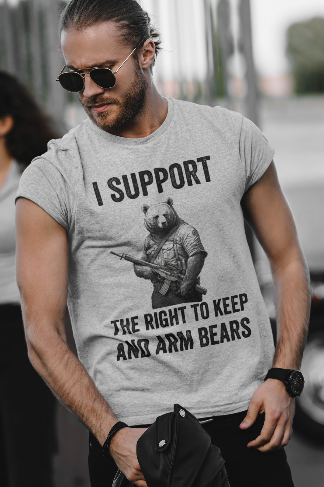 Funny 2nd Amendment T-Shirt Right to Keep and Arm Bears Funny Tee Shirt gallery