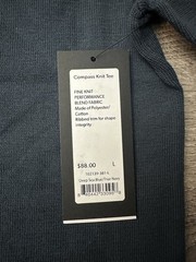 Rhone Compass Knit Tee Men’s Large Deep Sea Blue/ True Navy