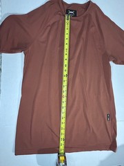ASRV Men’s Medium Short Sleeve Thick Shirt Burnt Orange Size M