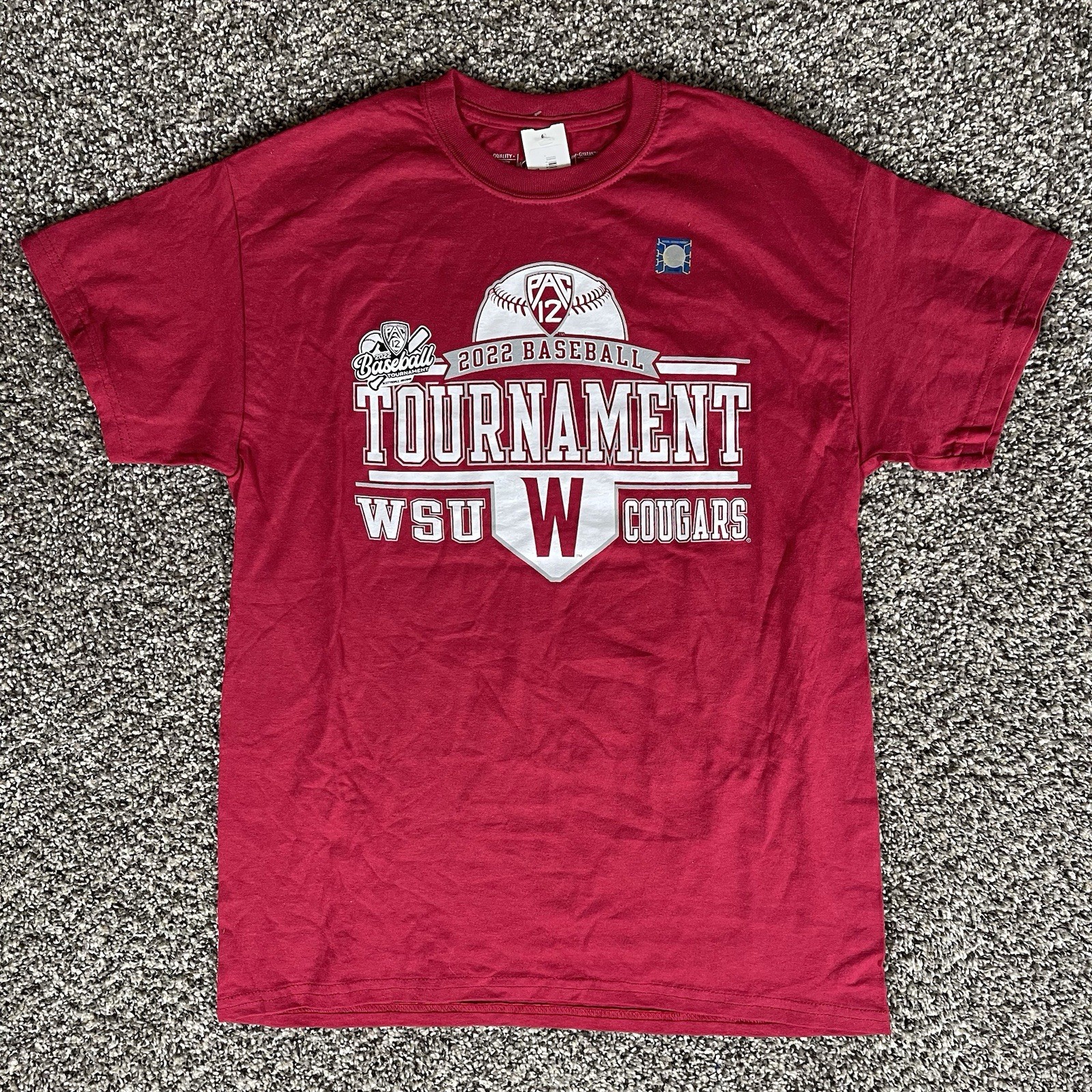 PAC 12 Baseball Tournament WSU Cougars T-Shirt Red Men’s Size Medium New gallery