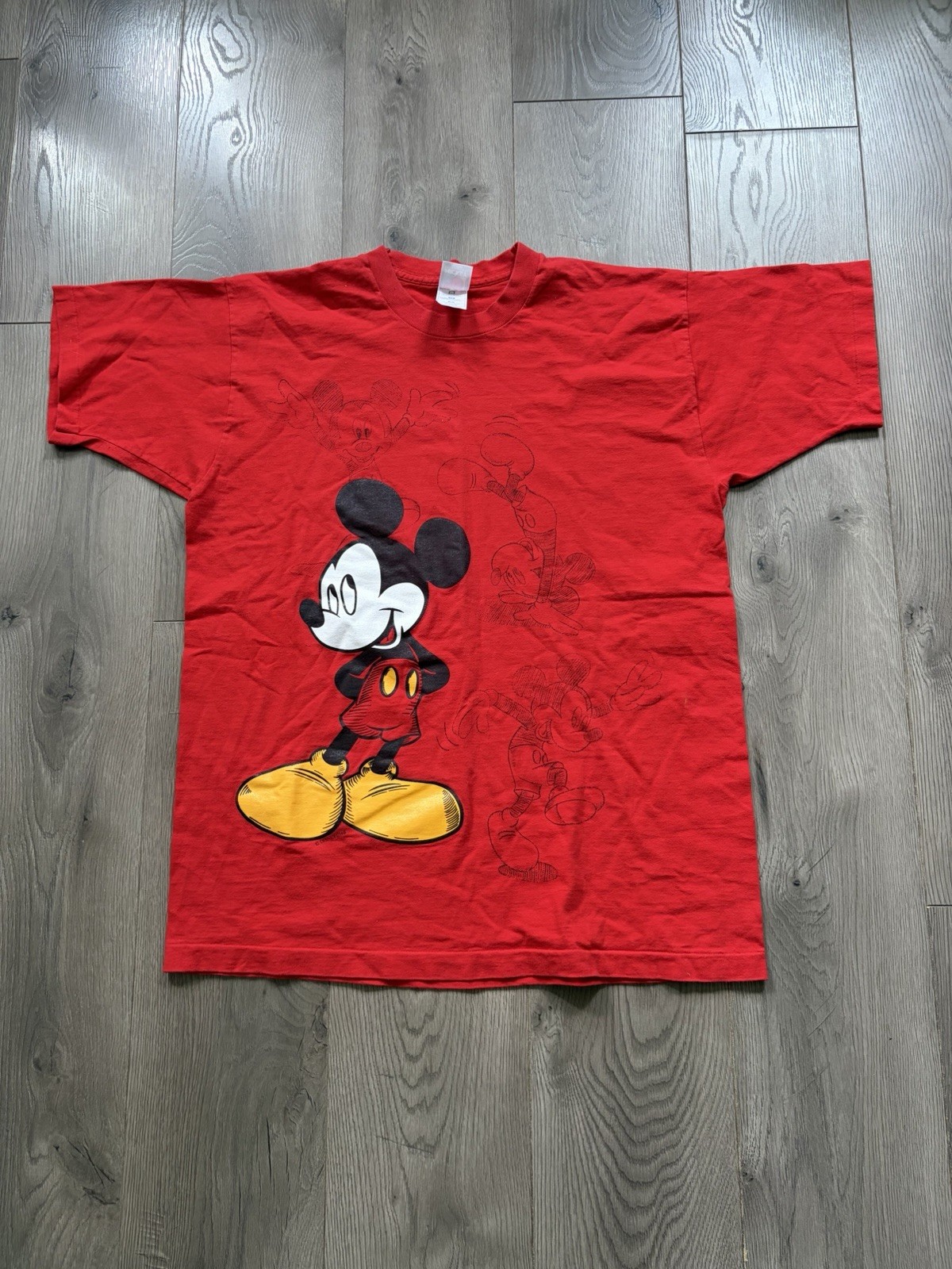 Vintage Mickey Unlimited Mickey Mouse Red Single Stitch T-Shirt Men’s Size XL