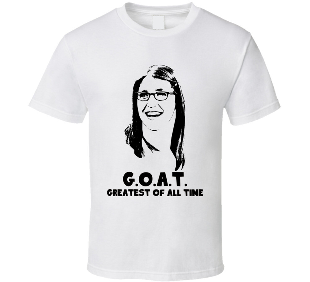 Amy Farrah Fowler Greatest Of All Time Goat Big Bang Theory Tv Show Fan T Shirt