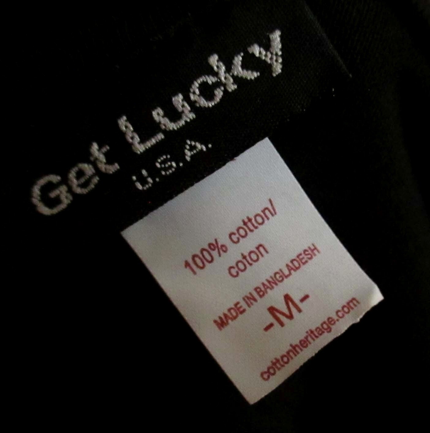 Vintage Y2K T-Shirt M NEW Mens 90s GET LUCKY ROLL DICE HIP HOP Graphic Tee gallery