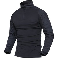 Men’s Tactical Shirt Long Sleeve Ripstop Work 1/4 Zip Training Quick Dry Shirts